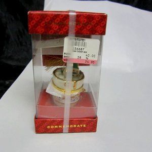 2000 LENOX COMMEMORATIVE ORNAMENT, CHAMPAGNE BOTTLE W/BUCKET,TIME CAPSULE